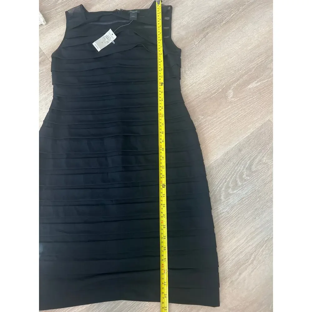 Ann Taylor Women Size 6 Black Dress Sleeveless Lined Sophisticated NEW - Picture 4 of 7